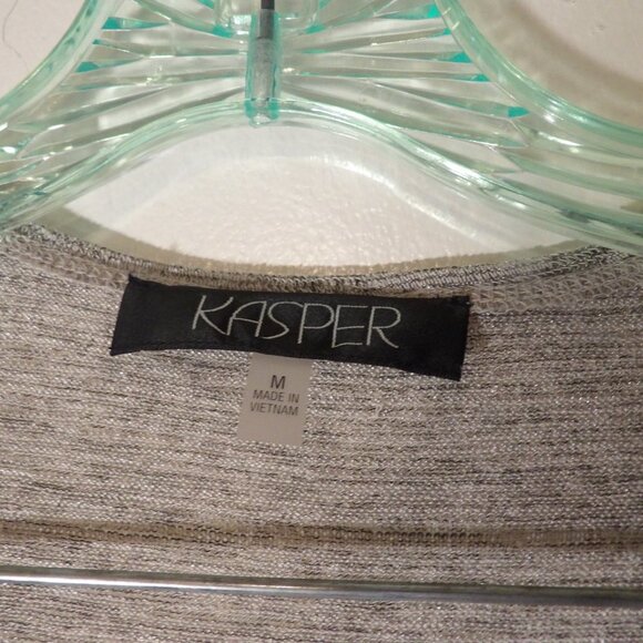 Kasper Duster Length Lightweight Cardigan Sz M - Picture 4 of 6